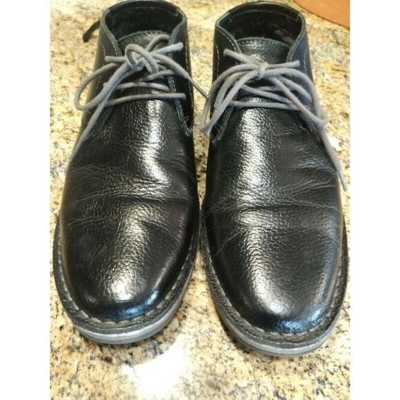 Reaction Kenneth Cole Desert Sun Black Pebbled Leather Mens Size 9 M - Picture 11 of 11